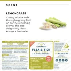 Wondercide Lemongrass Scent Home & Pet Flea & Tick Spray -Pet Wellness 226601 PT7. AC SS1800 V1679603984