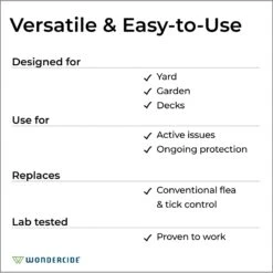 Wondercide Yard & Garden Flea & Tick Spray -Pet Wellness 226615 PT4. AC SS1800 V1681146120