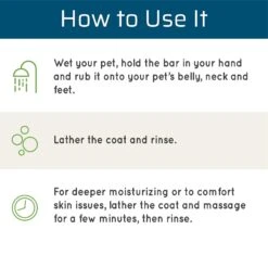 Wondercide Oatmeal & Honey Shea Butter Dog & Cat Shampoo Bar, 4-oz Bar -Pet Wellness 226621 pt6. AC SS1800 V1584645978