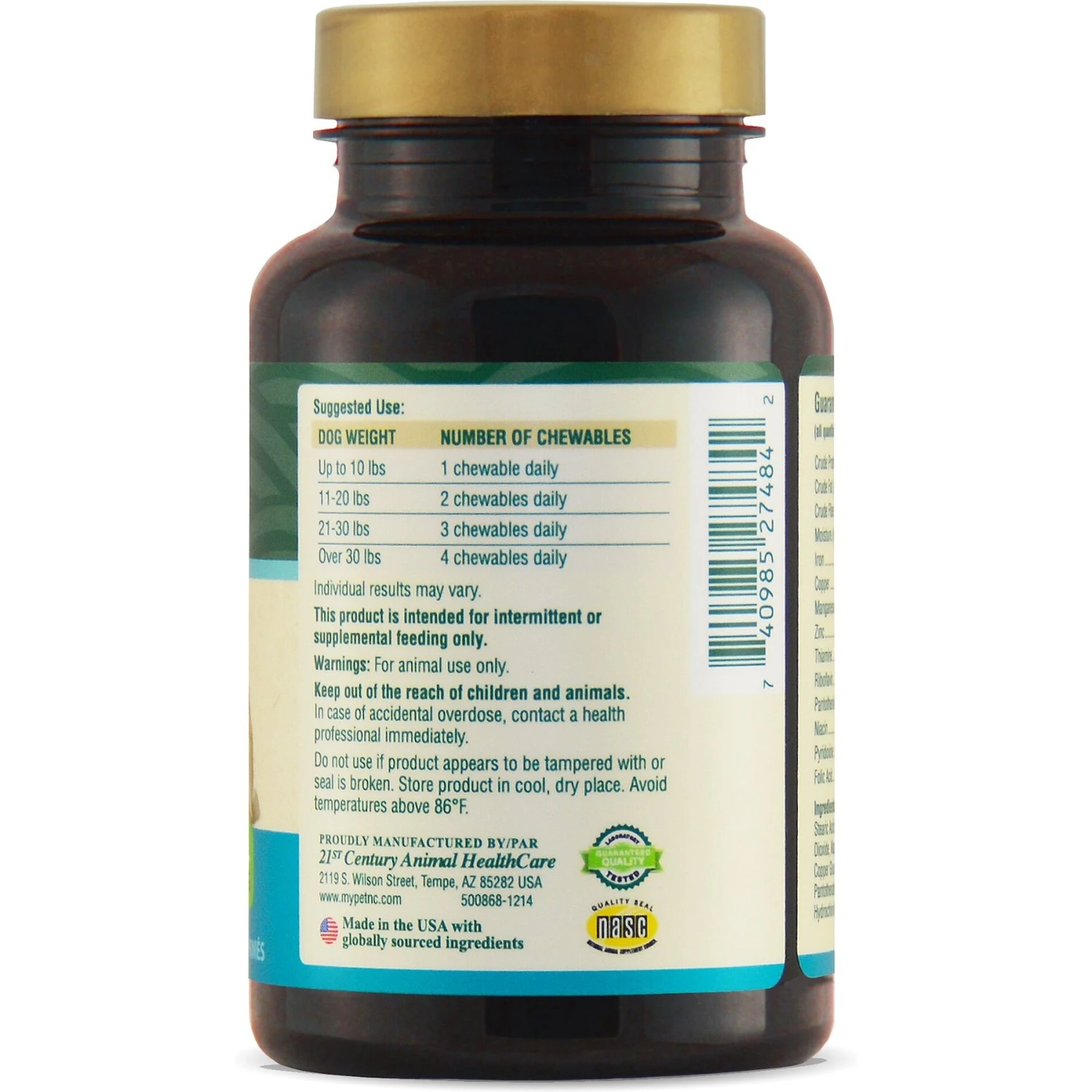 PetNC Natural Care Brewers Yeast Dog Supplement, 250 Count 2 PetNC Natural Care Brewers Yeast Dog Supplement, 250 Count - Image 2