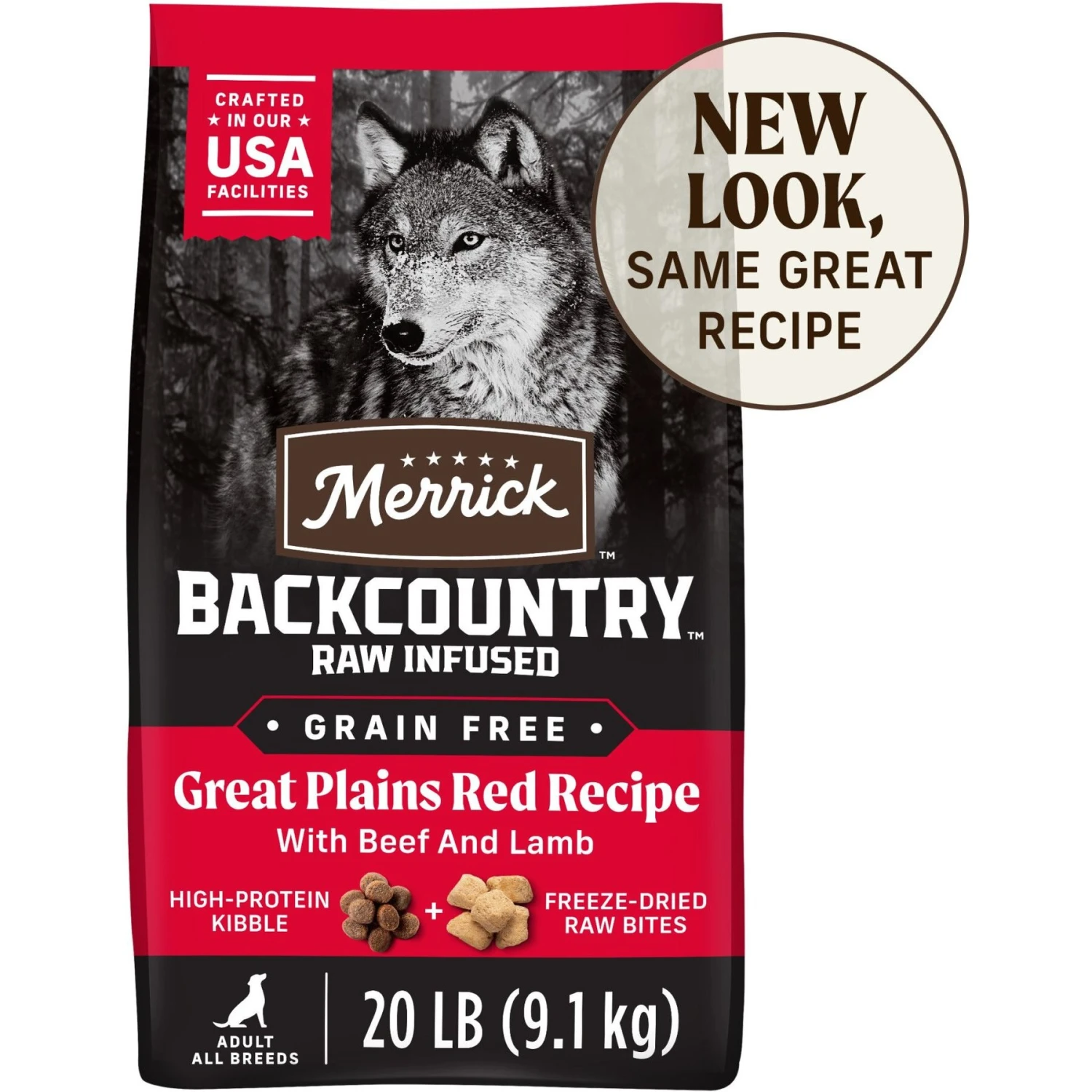 Merrick Backcountry Raw Infused Grain-Free Great Plains Red Recipe Freeze-Dried Dog Food 1 Merrick Backcountry Raw Infused Grain-Free Great Plains Red Recipe Freeze-Dried Dog Food