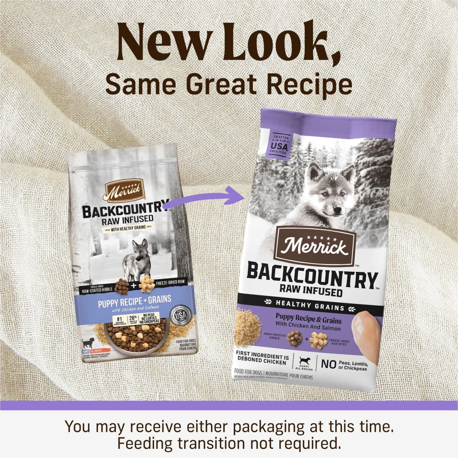 Merrick Backcountry Raw Infused Puppy Recipe + Grains With Chicken & Salmon Freeze-Dried Dry Dog Food 2 Merrick Backcountry Raw Infused Puppy Recipe + Grains With Chicken & Salmon Freeze-Dried Dry Dog Food - Image 2