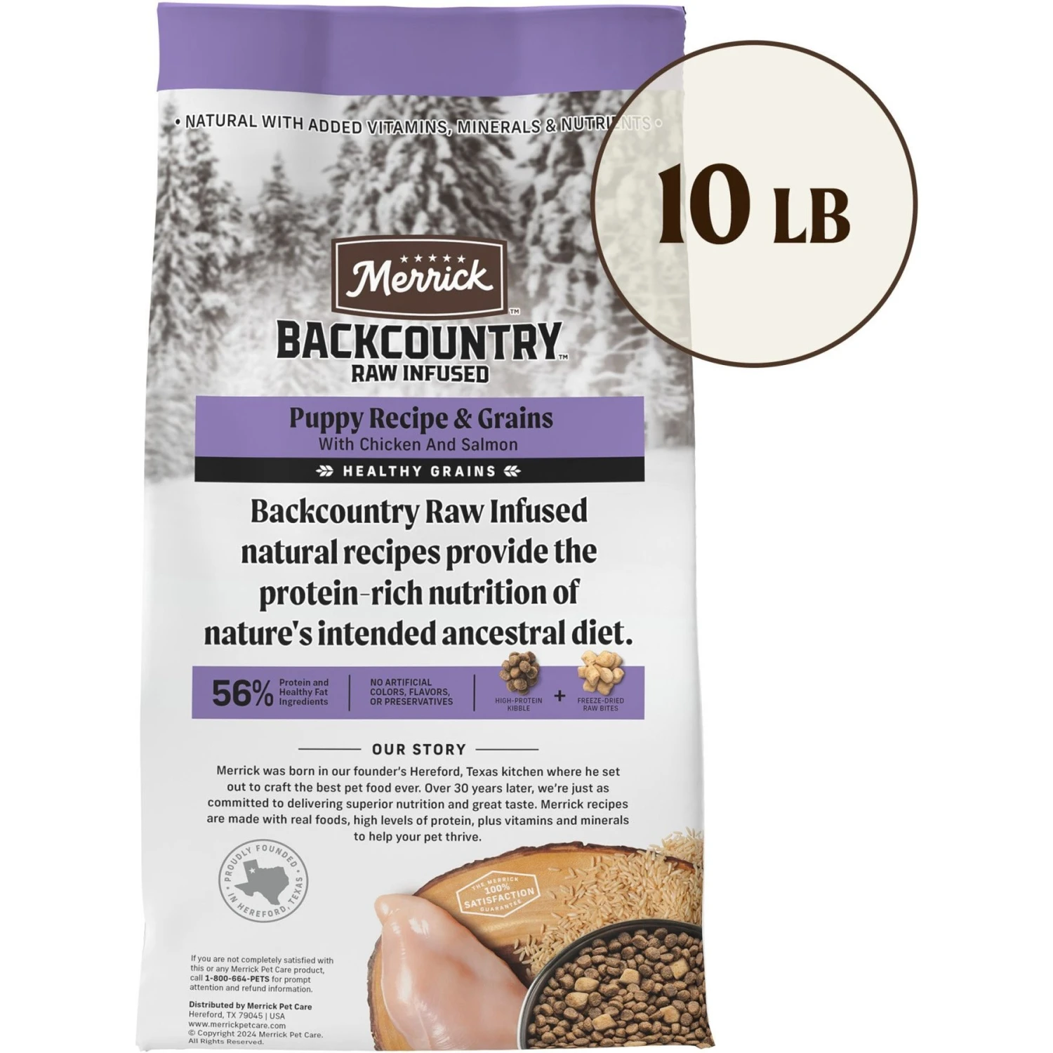 Merrick Backcountry Raw Infused Puppy Recipe + Grains With Chicken & Salmon Freeze-Dried Dry Dog Food 3 Merrick Backcountry Raw Infused Puppy Recipe + Grains With Chicken & Salmon Freeze-Dried Dry Dog Food - Image 3