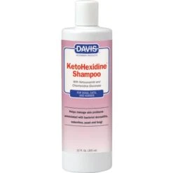 Davis KetoHexidine Dog & Cat Shampoo, 12-oz Bottle