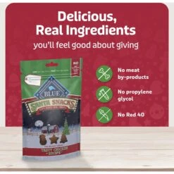 Blue Buffalo Santa Snacks Tasty Chicken Recipe Soft-Moist Dog Treats, 4.5-oz Bag -Pet Wellness 230643 PT5. AC SS1800 V1695054568