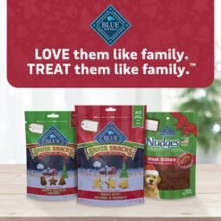 Blue Buffalo Santa Snacks Tasty Chicken Recipe Soft-Moist Dog Treats, 4.5-oz Bag -Pet Wellness 230643 PT6. AC SS1800 V1695055439