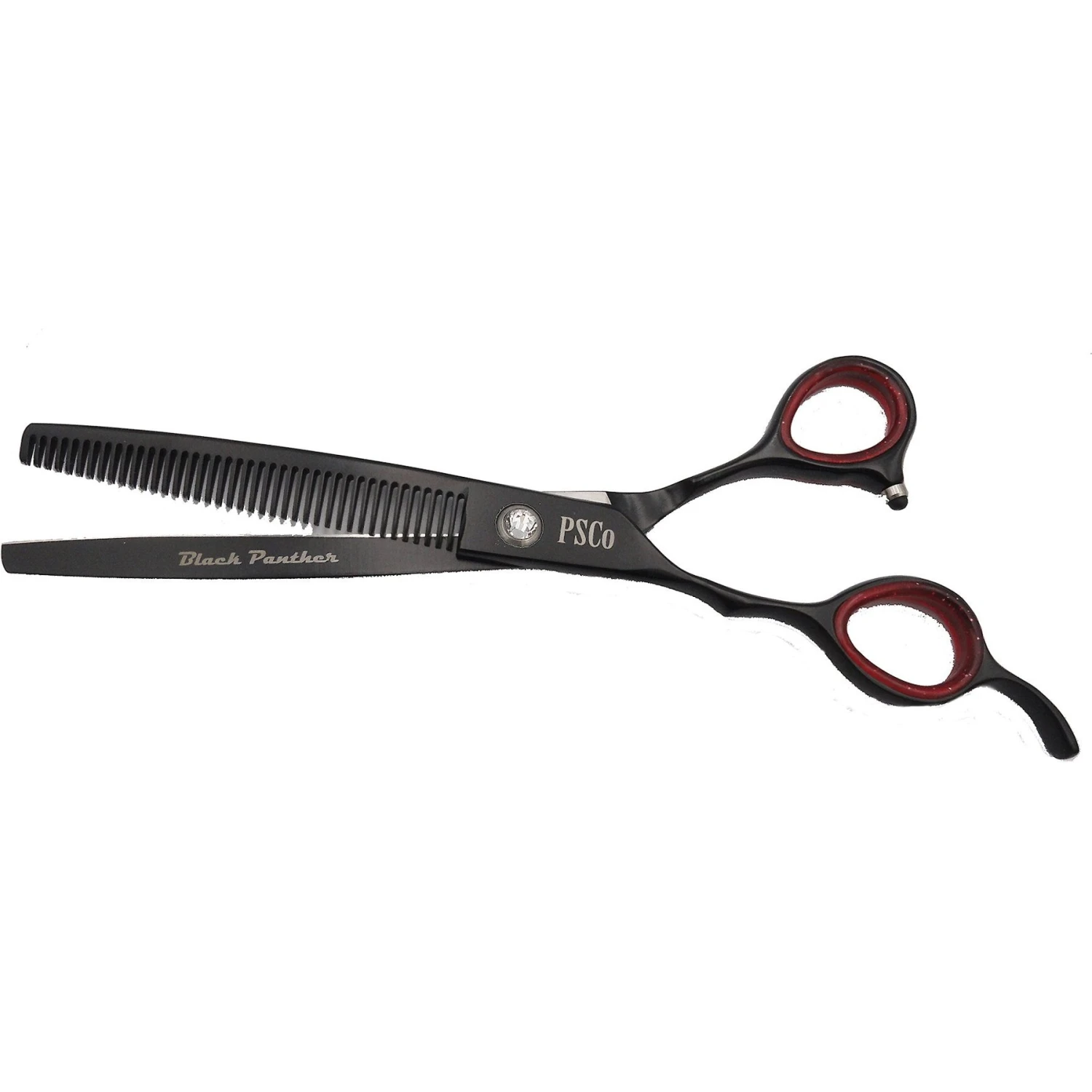 Precise Cut Black Panther Lefty 39 Tooth Thinner Dog Shears 1 Precise Cut Black Panther Lefty 39 Tooth Thinner Dog Shears