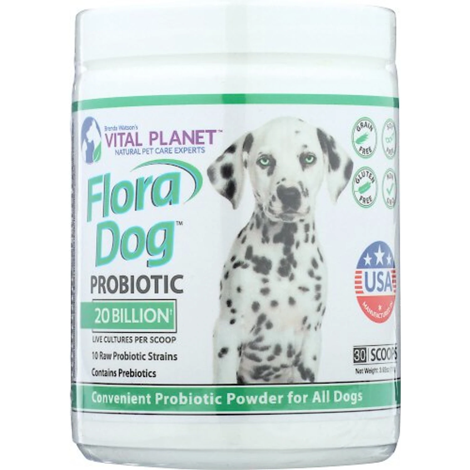 Vital Planet Flora Dog Probiotic Powder Dog Supplement 1 Vital Planet Flora Dog Probiotic Powder Dog Supplement