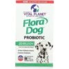 Vital Planet Flora Dog Daily Probiotic Beef Flavor Chewable Tablet Dog Supplement