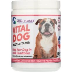 Vital Planet Vital Dog Multi-Vitamin Beef Flavor Powder Dog Supplement