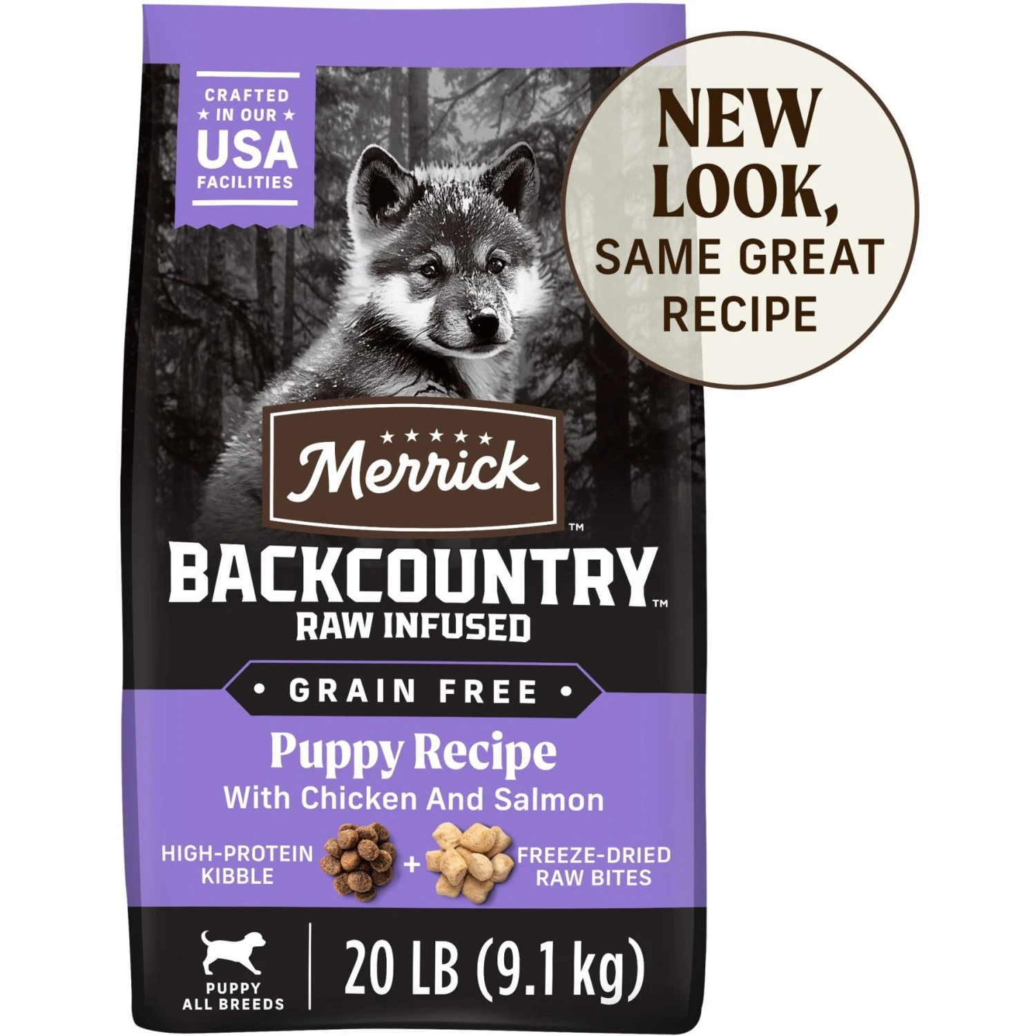Merrick Backcountry Raw Infused Grain-Free Puppy Recipe Freeze-Dried Dog Food 1 Merrick Backcountry Raw Infused Grain-Free Puppy Recipe Freeze-Dried Dog Food