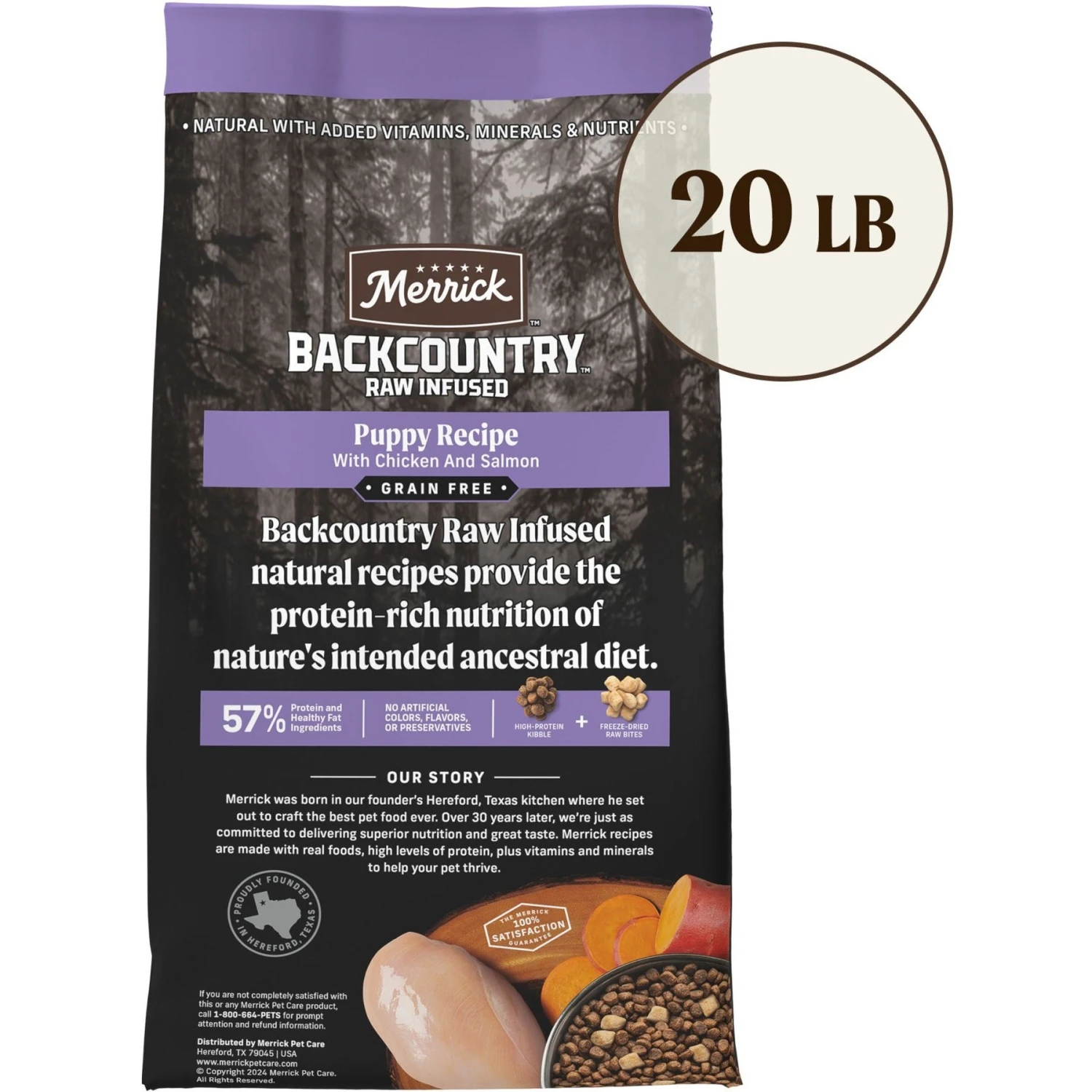 Merrick Backcountry Raw Infused Grain-Free Puppy Recipe Freeze-Dried Dog Food 3 Merrick Backcountry Raw Infused Grain-Free Puppy Recipe Freeze-Dried Dog Food - Image 3