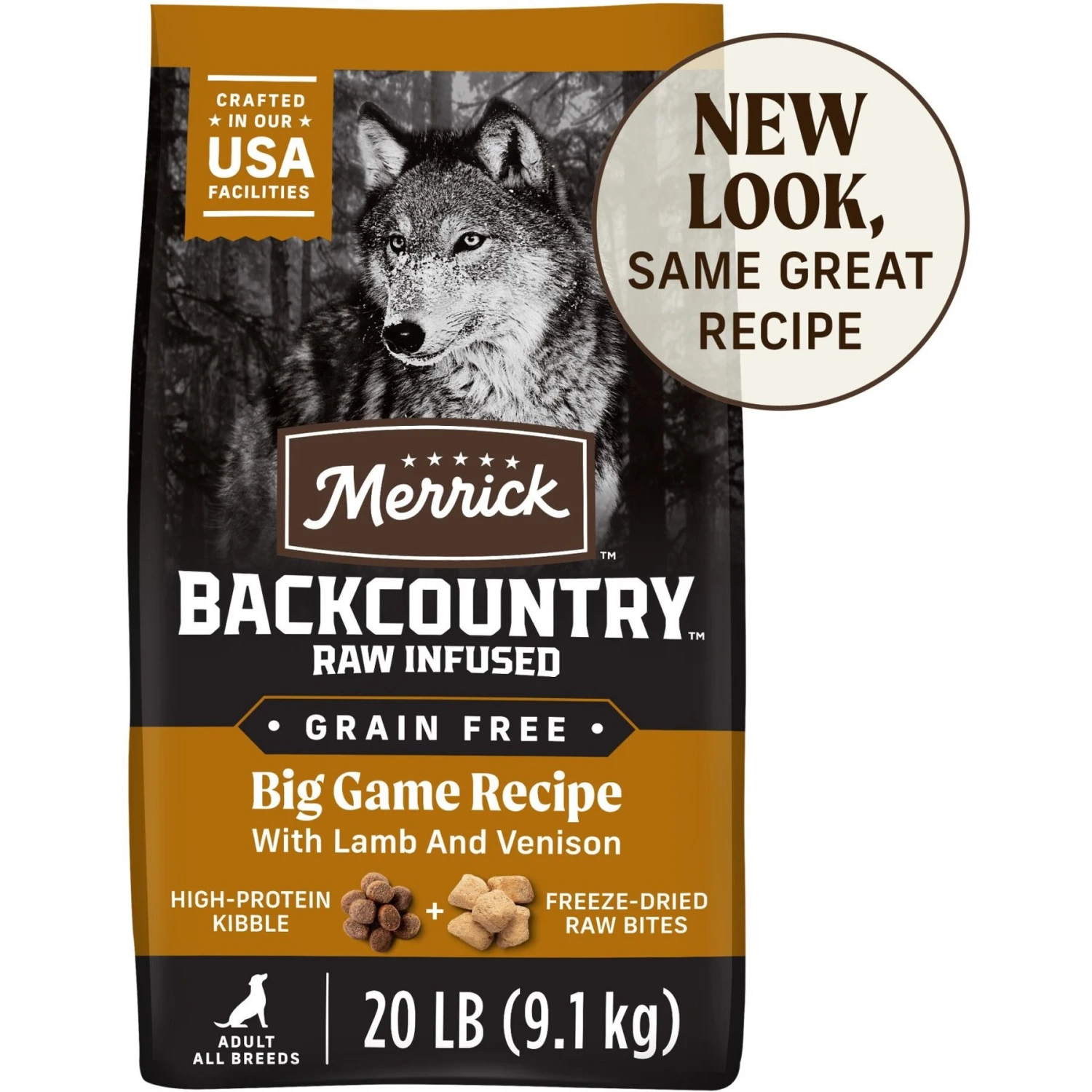 Merrick Backcountry Raw Infused Grain-Free Big Game Recipe Freeze-Dried Dog Food 1 Merrick Backcountry Raw Infused Grain-Free Big Game Recipe Freeze-Dried Dog Food