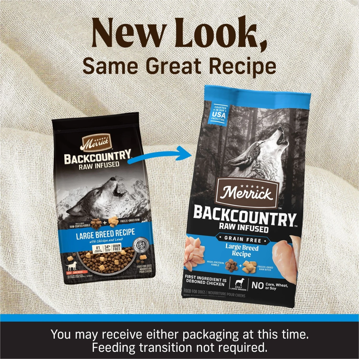 Merrick Backcountry Raw Infused Grain-Free Large Breed Recipe Freeze-Dried Dog Food 2 Merrick Backcountry Raw Infused Grain-Free Large Breed Recipe Freeze-Dried Dog Food - Image 2