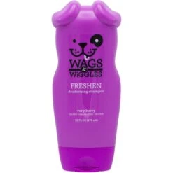 Wags & Wiggles Freshen Very Berry Deodorizing Dog Shampoo, 16-oz Bottle