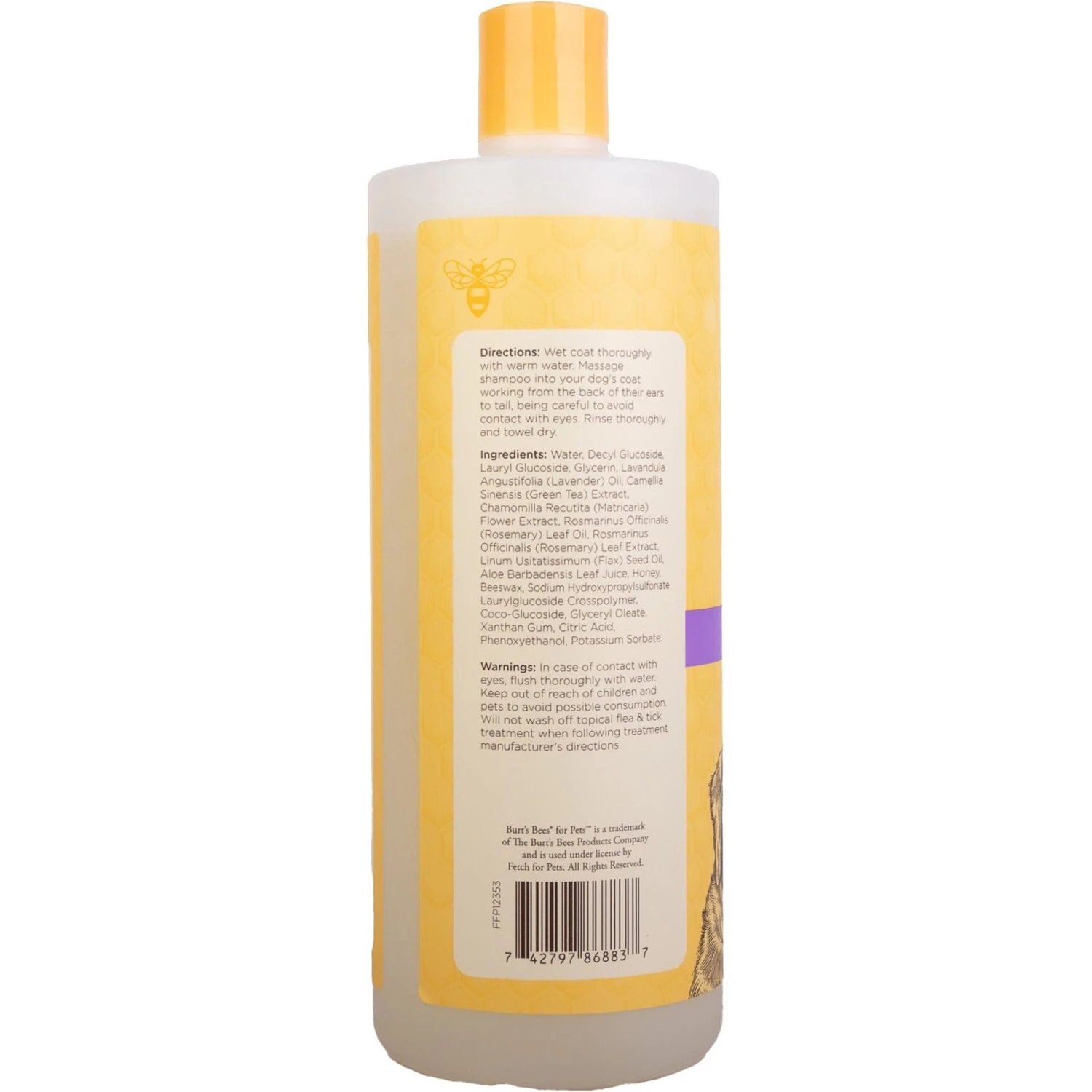 Burt's Bees Lavender & Green Tea Calming Dog Shampoo 2 Burt's Bees Lavender & Green Tea Calming Dog Shampoo - Image 2