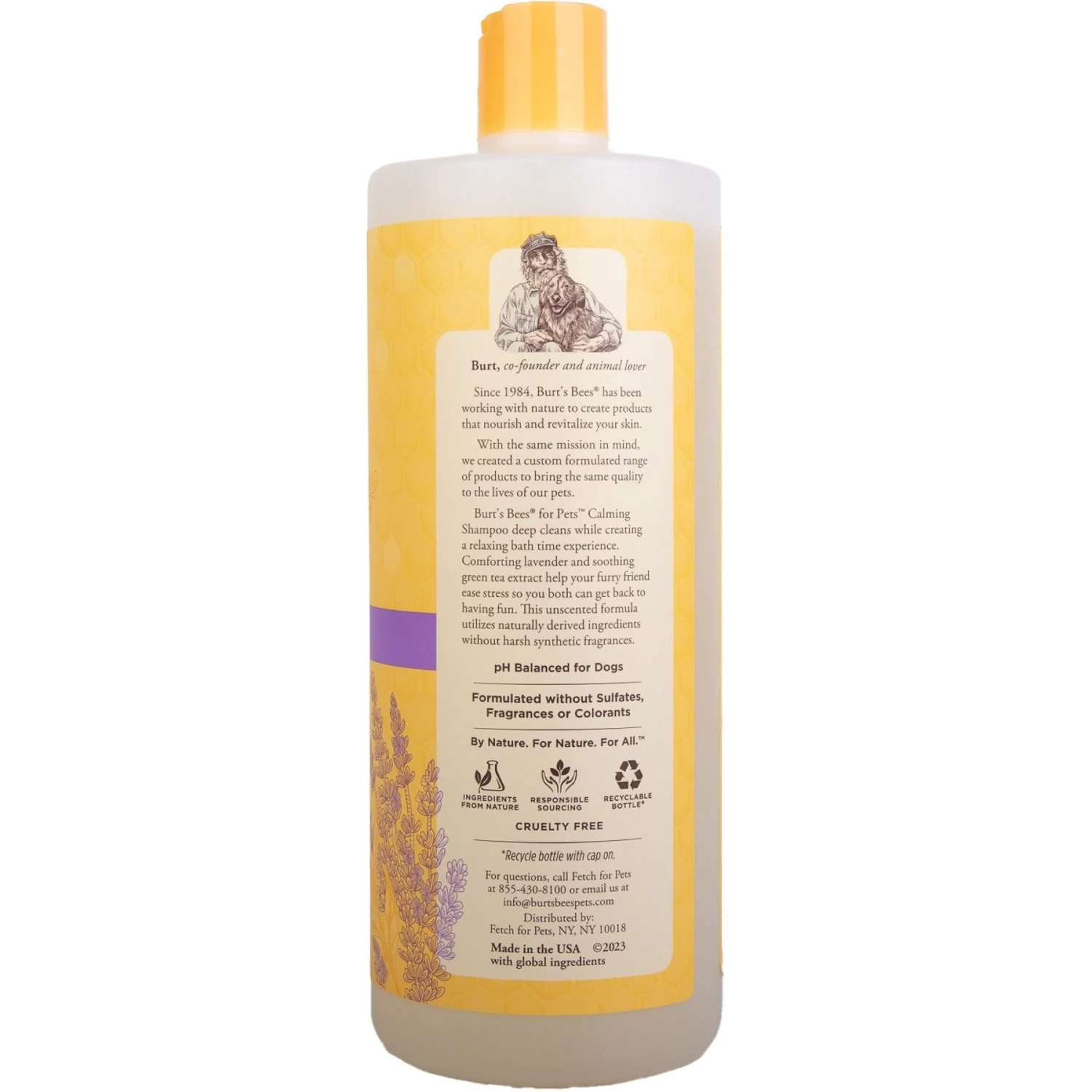 Burt's Bees Lavender & Green Tea Calming Dog Shampoo 3 Burt's Bees Lavender & Green Tea Calming Dog Shampoo - Image 3