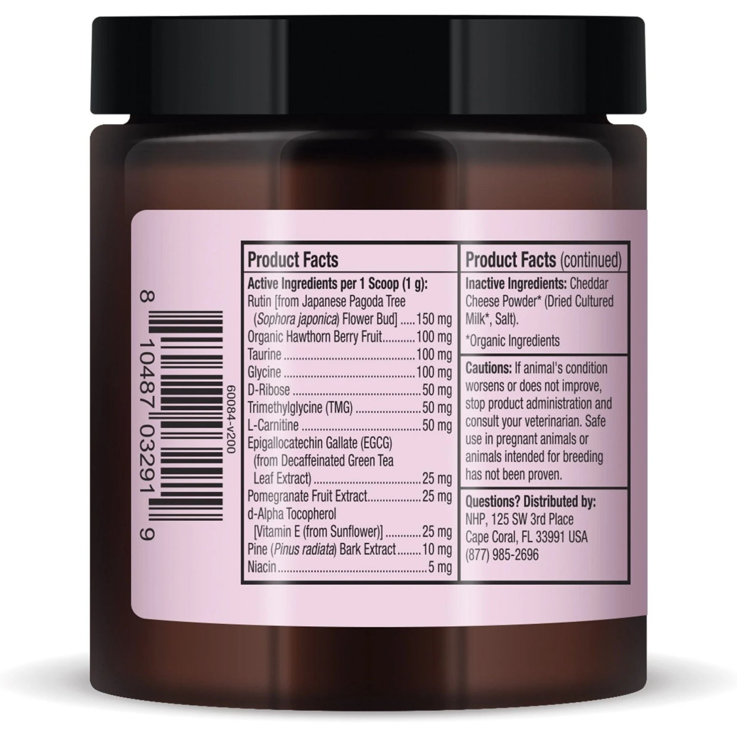 Bark And Whiskers Heart Health Dog & Cat Supplement, 3.17-oz Jar 3 Bark And Whiskers Heart Health Dog & Cat Supplement, 3.17-oz Jar - Image 3