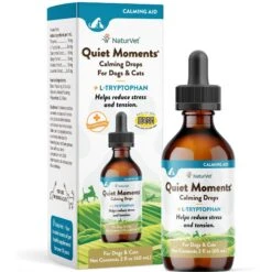 NaturVet Quiet Moments Liquid Calming Supplement For Cats & Dogs