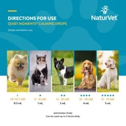 NaturVet Quiet Moments Liquid Calming Supplement For Cats & Dogs -Pet Wellness 234615 PT6. AC SS1800 V1698694352