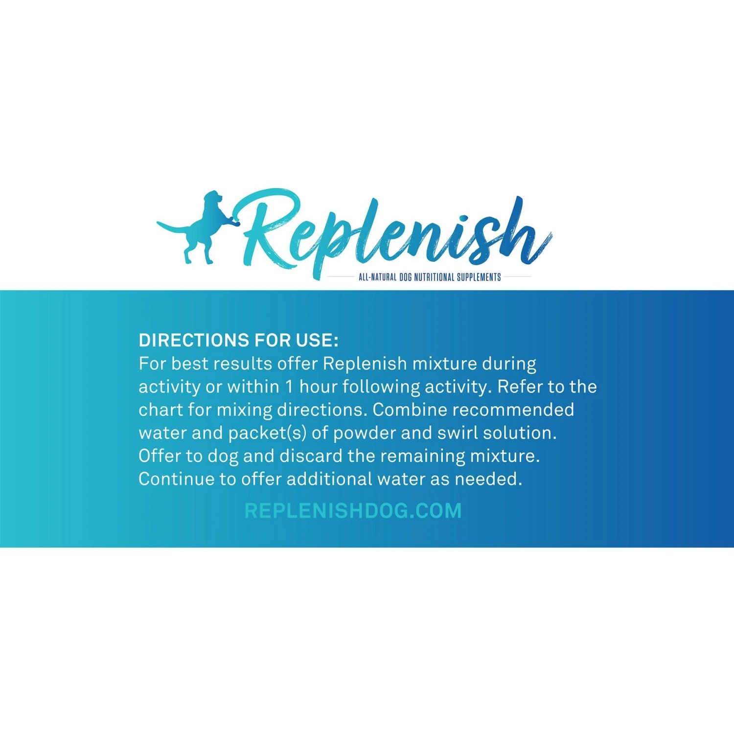 Replenish Dog Water Recovery All-Natural Dog Powder Supplement 9 Replenish Dog Water Recovery All-Natural Dog Powder Supplement - Image 9