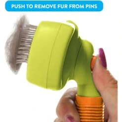 Rinse Ace Self-Cleaning Retractable Bristle Pet Brush 17 Rinse Ace Self-Cleaning Retractable Bristle Pet Brush -Pet Wellness 237730 PT8. AC SS1800 V1591636038
