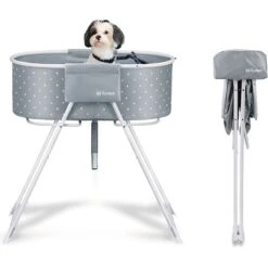 Furesh Elevated Folding Pet Bath Tub & Wash Station