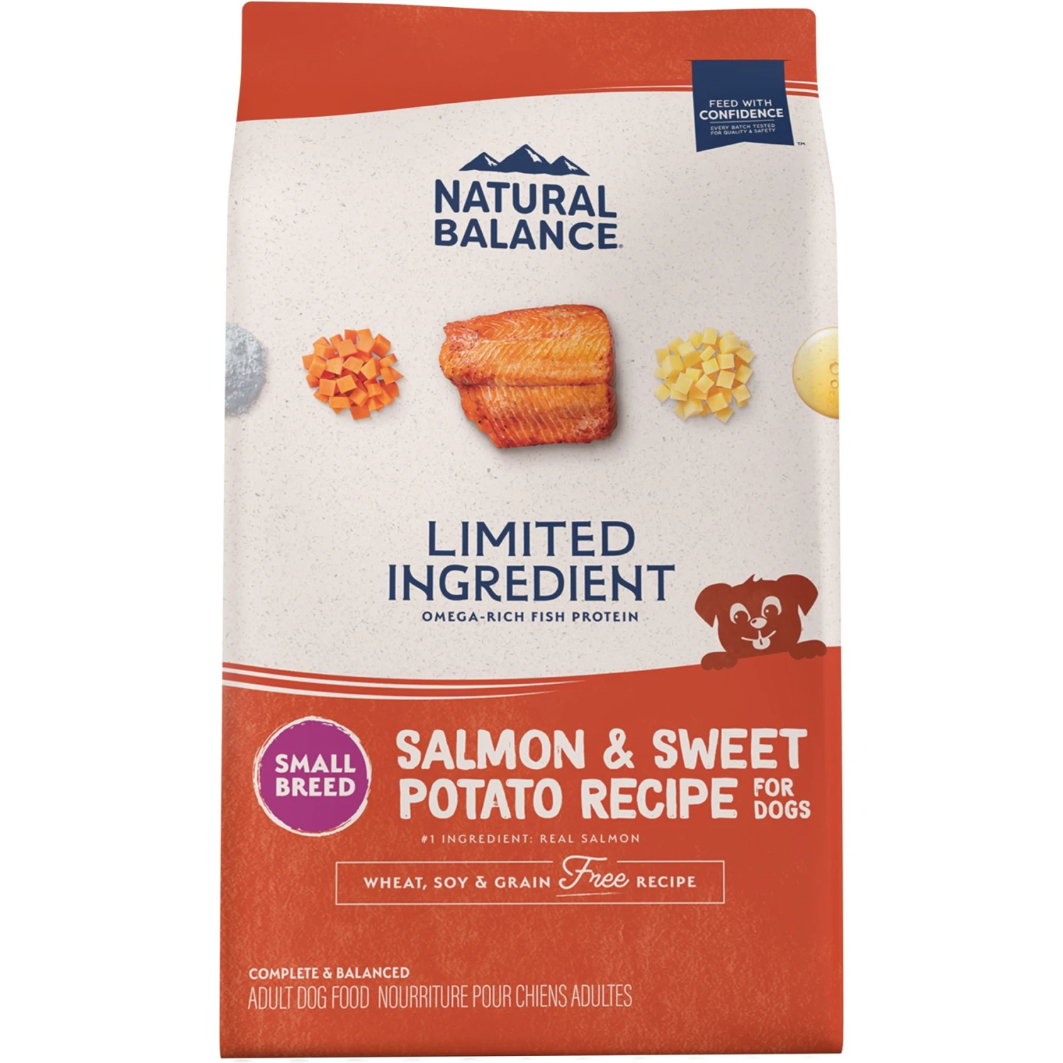 Natural Balance Limited Ingredient Grain-Free Salmon & Sweet Potato Small Breed Bites Recipe Dry Dog Food 1 Natural Balance Limited Ingredient Grain-Free Salmon & Sweet Potato Small Breed Bites Recipe Dry Dog Food