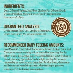 Merrick Oven Baked Turducken With Real Turkey, Duck & Chicken Dog Treats -Pet Wellness 237974 PT4. AC SS1800 V1631598162