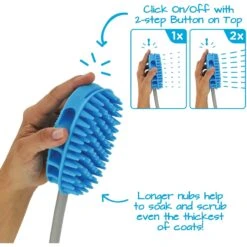 Aquapaw Pro Dog Grooming Tool, Blue -Pet Wellness 243543 PT4. AC SS1800 V1594850156