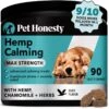 PetHonesty Hemp Calming Max Strength Duck Flavored Soft Chews Calming Supplement For Dogs