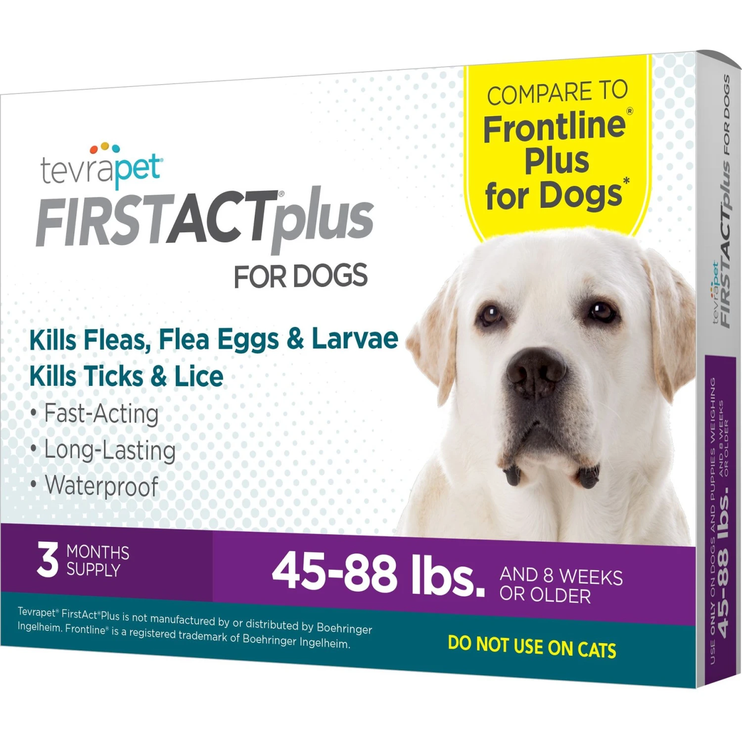 TevraPet FirstAct Plus Flea & Tick Spot Treatment For Dogs, 45 - 88 Lbs 1 TevraPet FirstAct Plus Flea & Tick Spot Treatment For Dogs, 45 - 88 Lbs