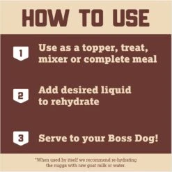 Boss Dog Beef Flavor Freeze-Dried Dog Food, 12-oz Pouch -Pet Wellness 248095 PT6. AC SS1800 V1672342727
