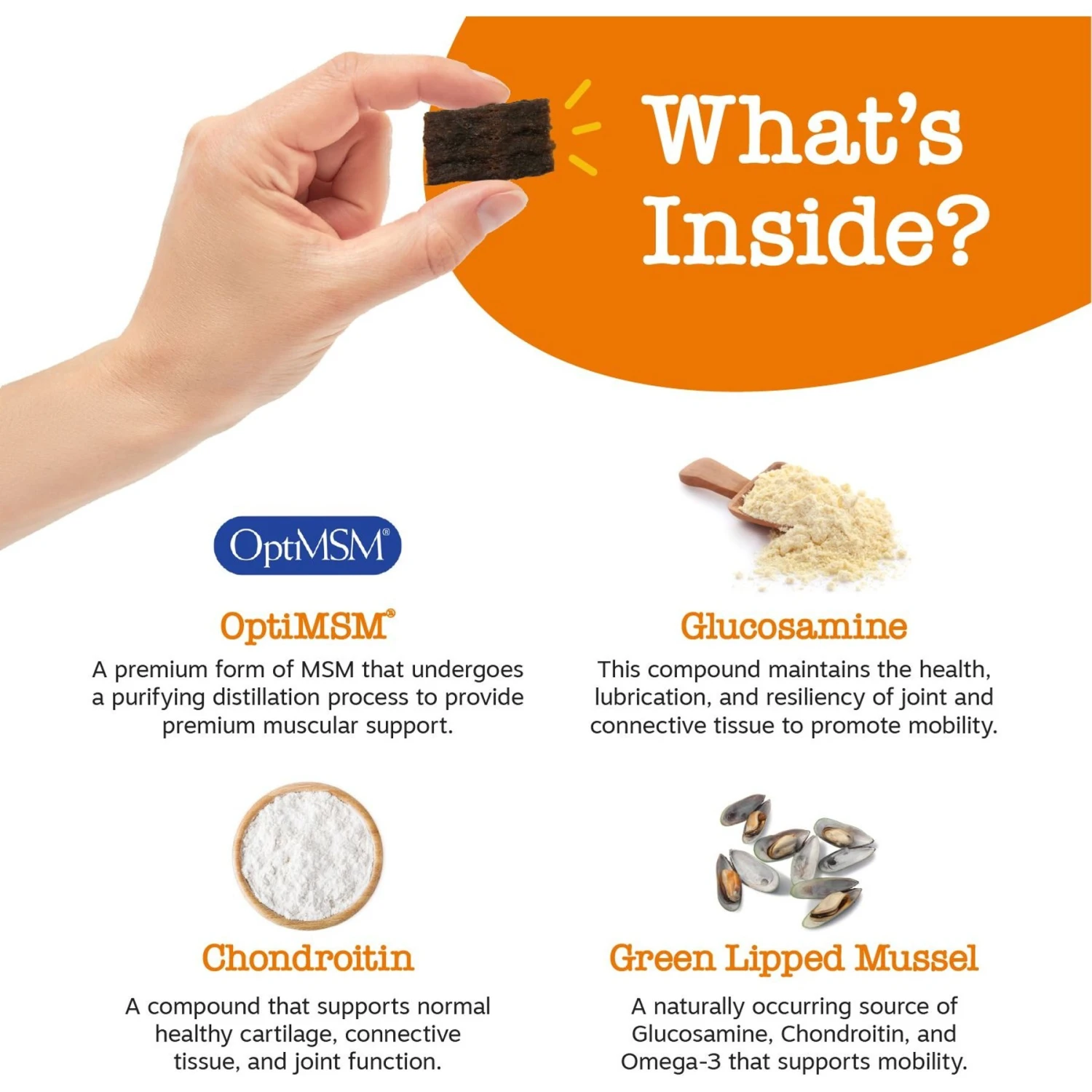 Zesty Paws Lil' Zesties Mobility Squares Chicken Flavored Soft Chews Glucosamine Hip & Joint Supplement For Dogs 3 Zesty Paws Lil' Zesties Mobility Squares Chicken Flavored Soft Chews Glucosamine Hip & Joint Supplement For Dogs - Image 3