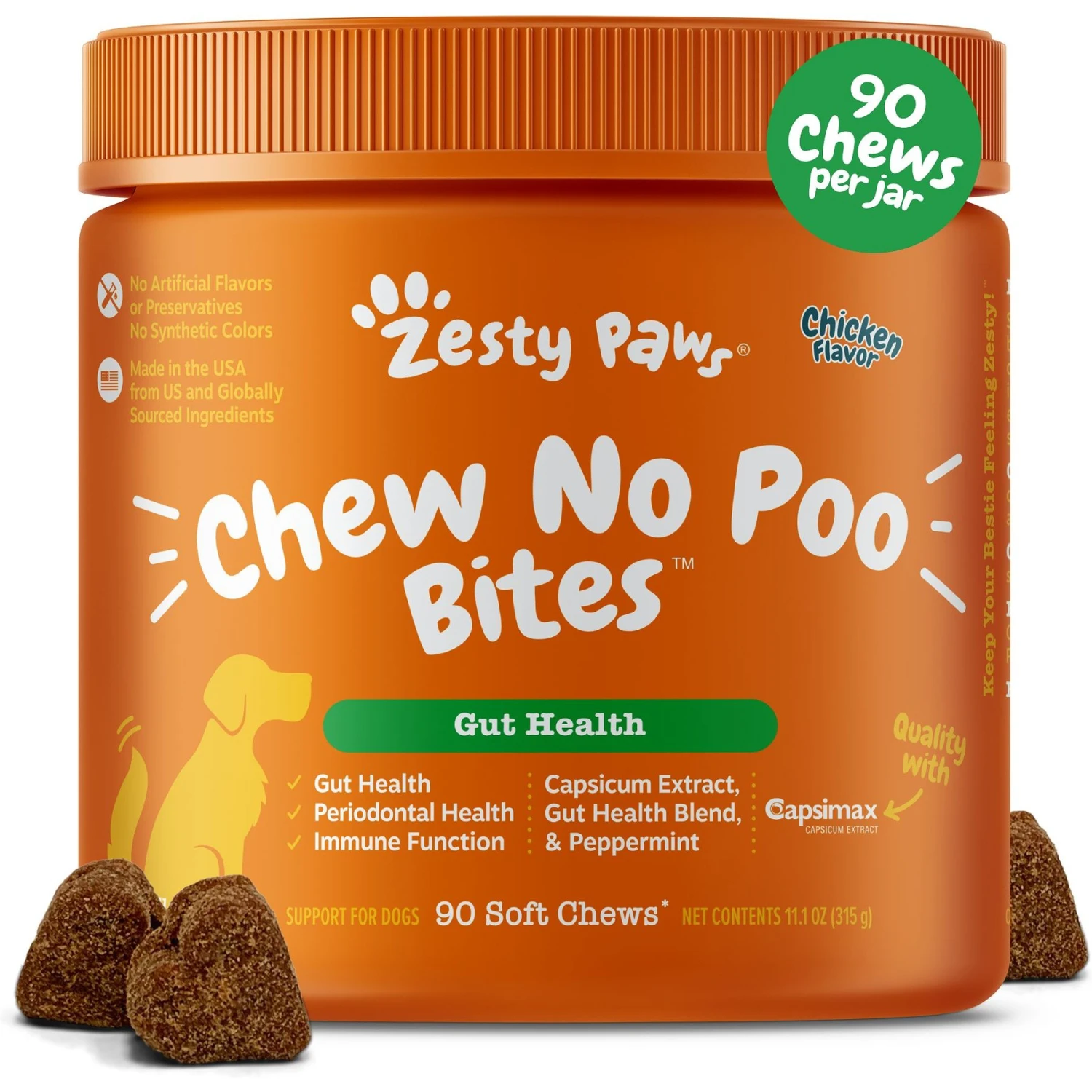 Zesty Paws Chew No Poo Chicken Flavored Dog Soft Chews Cophrophagia Digestive Supplement For Dogs 1 Zesty Paws Chew No Poo Chicken Flavored Dog Soft Chews Cophrophagia Digestive Supplement For Dogs
