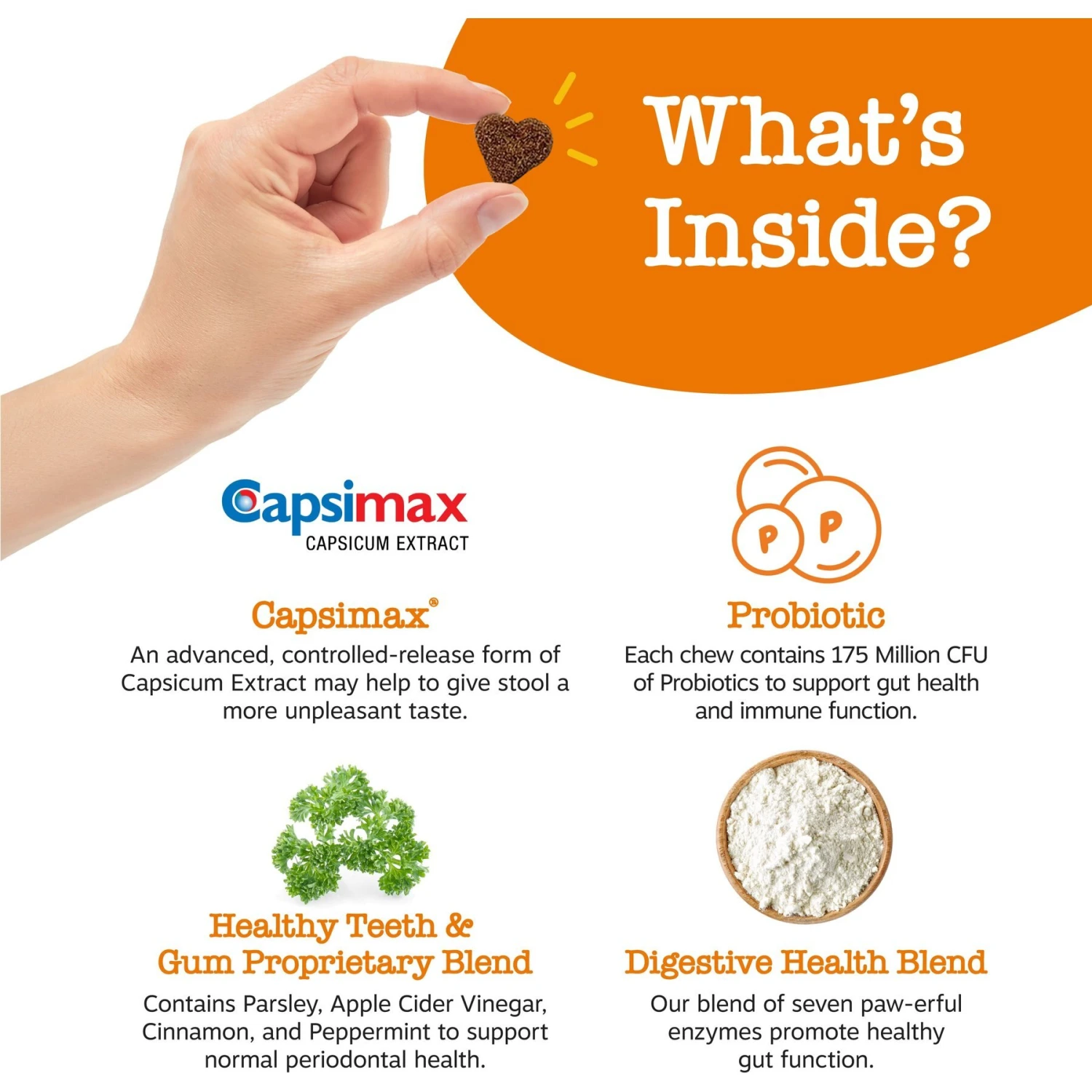 Zesty Paws Chew No Poo Chicken Flavored Dog Soft Chews Cophrophagia Digestive Supplement For Dogs 3 Zesty Paws Chew No Poo Chicken Flavored Dog Soft Chews Cophrophagia Digestive Supplement For Dogs - Image 3