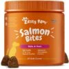Zesty Paws Salmon Bites Bacon Flavored Soft Chews Skin & Coat Supplement For Dogs, 90 Count