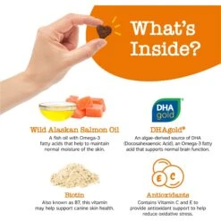 Zesty Paws Salmon Bites Bacon Flavored Soft Chews Skin & Coat Supplement For Dogs, 90 Count 11 Zesty Paws Salmon Bites Bacon Flavored Soft Chews Skin & Coat Supplement For Dogs, 90 Count -Pet Wellness 249411 PT2. AC SS1800 V1703623934