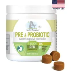 Four Paws Healthy Promise Pre & Probiotics Soft Chews Dog Supplement, 90 Count -Pet Wellness 249496 PT2. AC SS1800 V1597933267