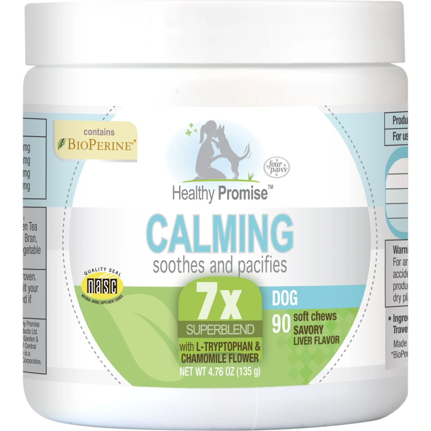 Four Paws Healthy Promise Dog Calming Chews, 90 Count 1 Four Paws Healthy Promise Dog Calming Chews, 90 Count