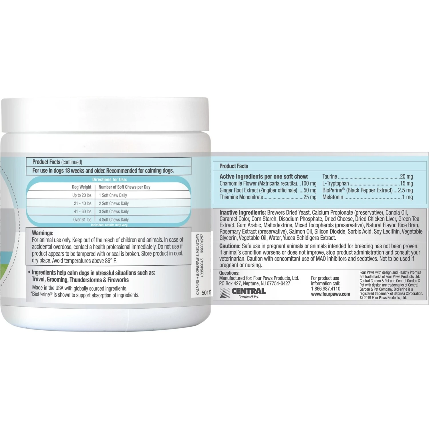 Four Paws Healthy Promise Dog Calming Chews, 90 Count 2 Four Paws Healthy Promise Dog Calming Chews, 90 Count - Image 2