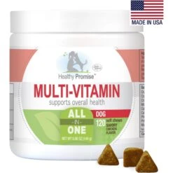 Four Paws Healthy Promise Multivitamin Soft Chews Dog Supplement, 120 Count -Pet Wellness 249506 PT2. AC SS1800 V1597933051