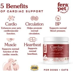Fera Pet Organics Cardiac Support Salmon Flavor Dog & Cat Supplement 9 Fera Pet Organics Cardiac Support Salmon Flavor Dog & Cat Supplement -Pet Wellness 250912 PT3. AC SS1800 V1599090062