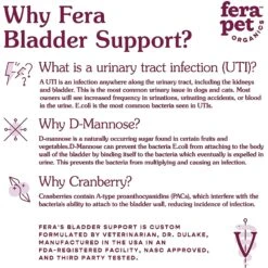 Fera Pet Organics Bladder Support Chicken Flavor Dog & Cat Supplement -Pet Wellness 250914 PT4. AC SS1800 V1599090703