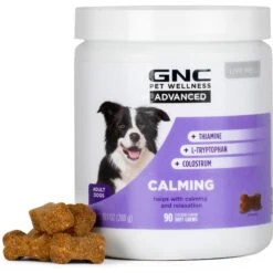 GNC Pets Advanced Calming Chicken Flavor Soft Chews Dog Supplement, 90 Count