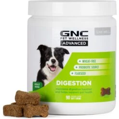 GNC Pets Advanced Digestion Support Chicken Flavor Soft Chews Dog Supplement, 90 Count