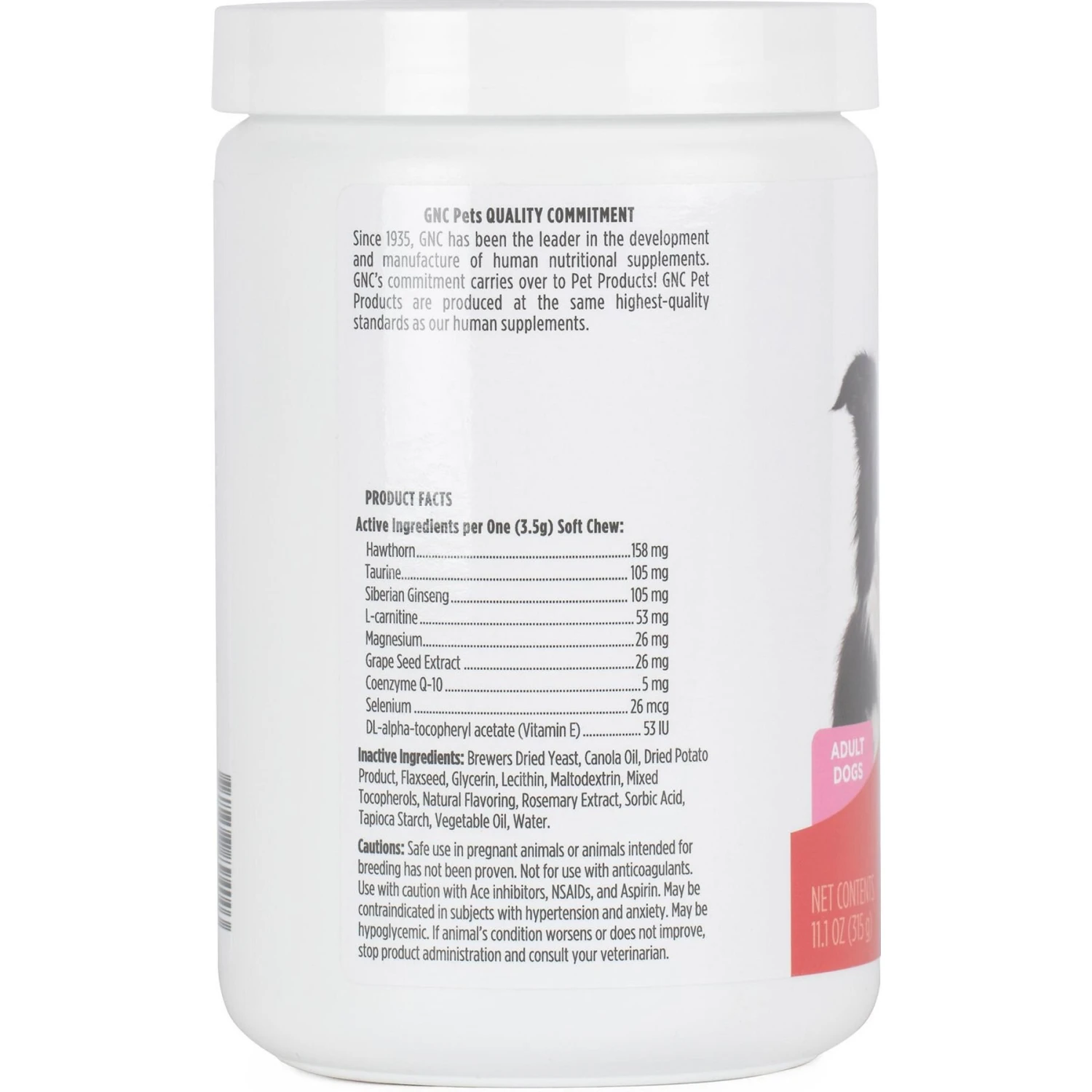 GNC Pets Advanced Cardio Chicken Flavor Soft Chews Dog Supplement, 90 Count 2 GNC Pets Advanced Cardio Chicken Flavor Soft Chews Dog Supplement, 90 Count - Image 2