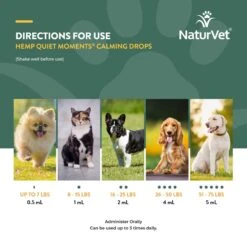 NaturVet Hemp Quiet Moments Liquid Calming Supplement For Cats & Dogs -Pet Wellness 252056 PT6. AC SS1800 V1698694599