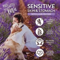 Wholesomes Sensitive Skin & Stomach With Lamb Protein Dry Dog Food, 30-lb Bag -Pet Wellness 252535 PT3. AC SS1800 V1600209692