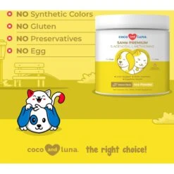 Coco And Luna SAMe Premium Salmon Flavor Powder Dog & Cat Supplement, 4-oz Jar -Pet Wellness 253111 PT4. AC SS1800 V1657656389
